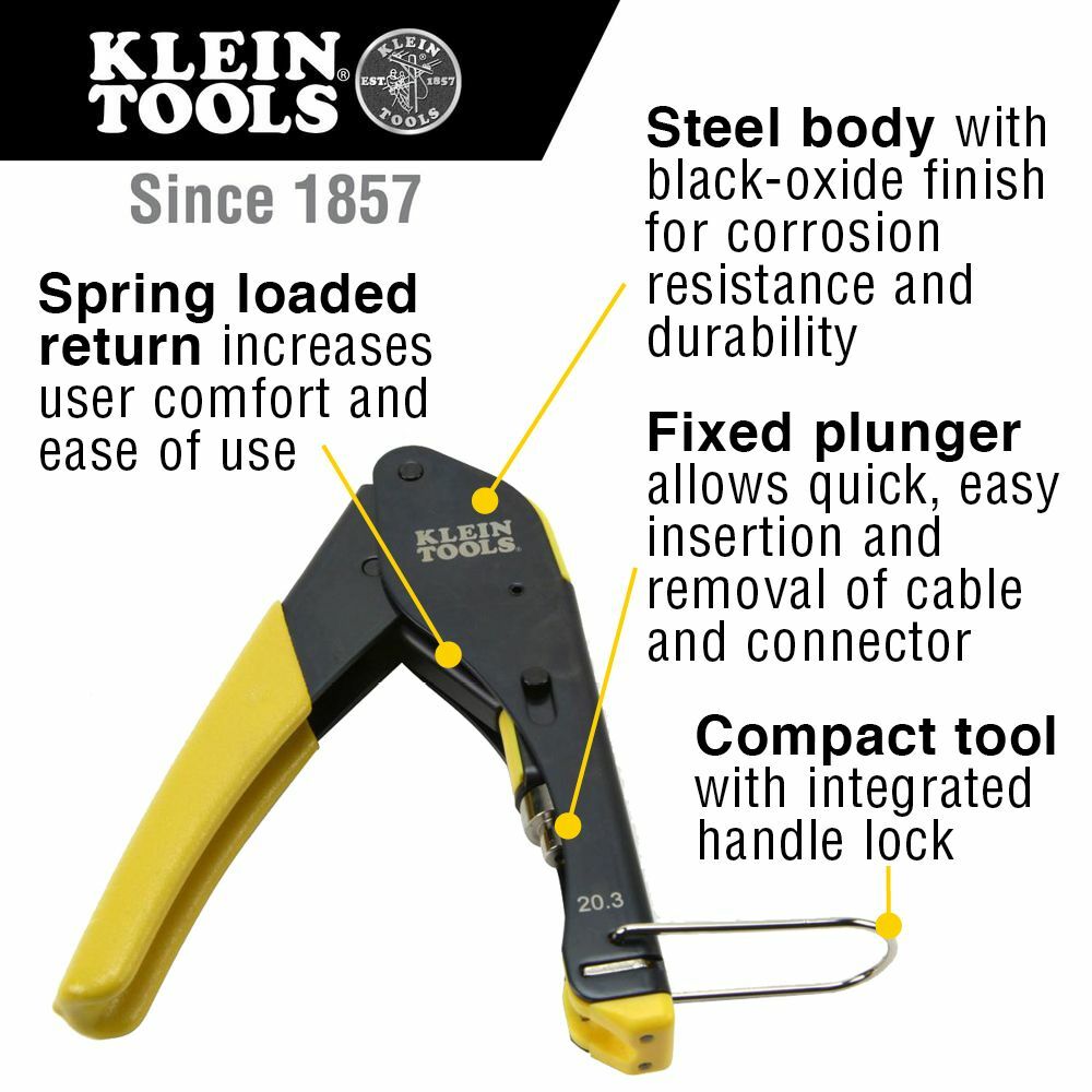 Klein Tools VDV026-211 Coax Cable Installation Kit with Zipper Pouch