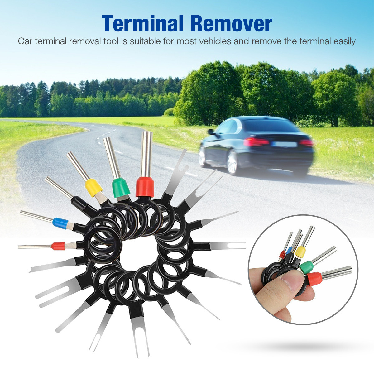 82Pcs Terminal Removal Tool Kit Depinning Pin Release Ejector Wire Connector Key