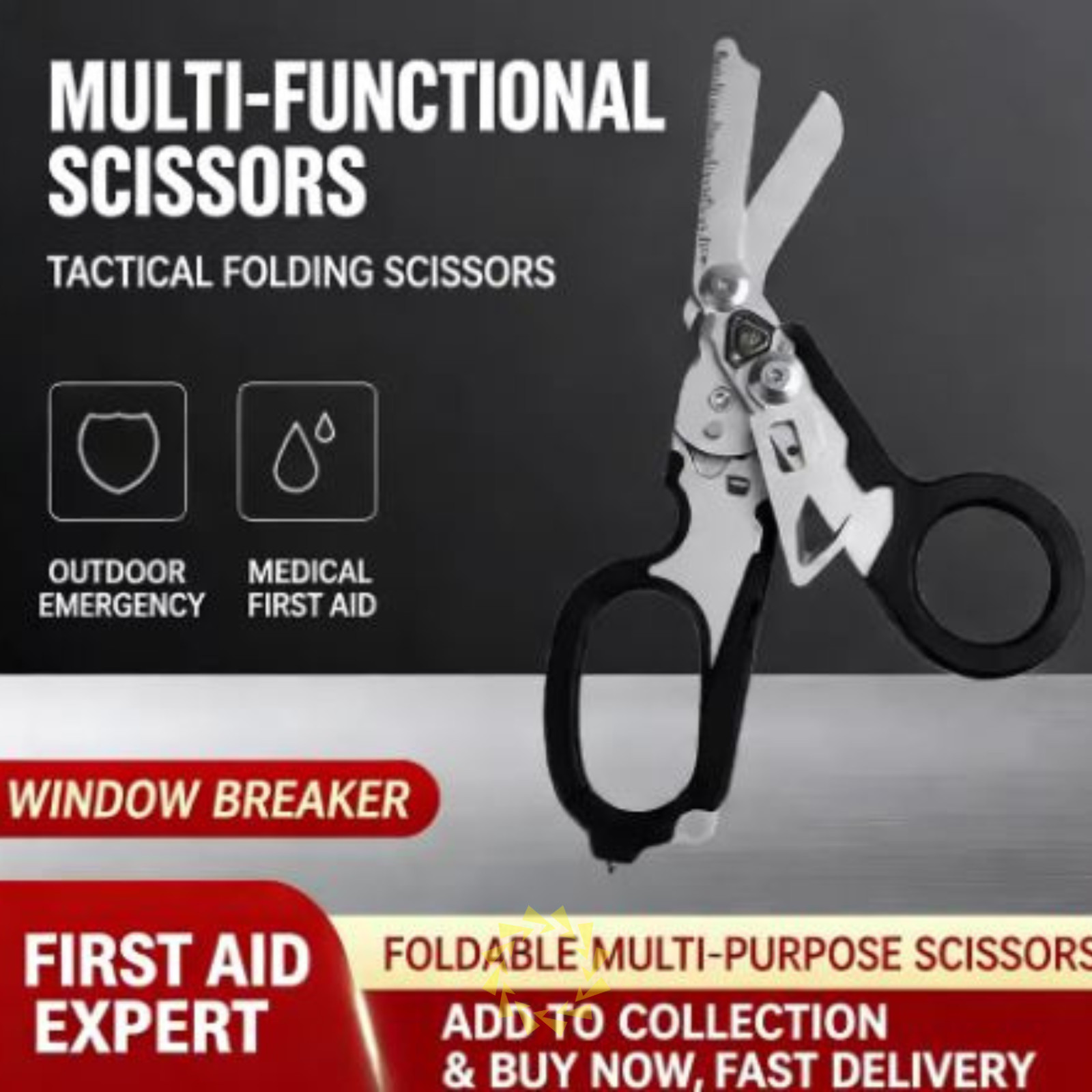 Multifunction Scissors Leatherman Raptors First Aid Expert Tactical Folding USA