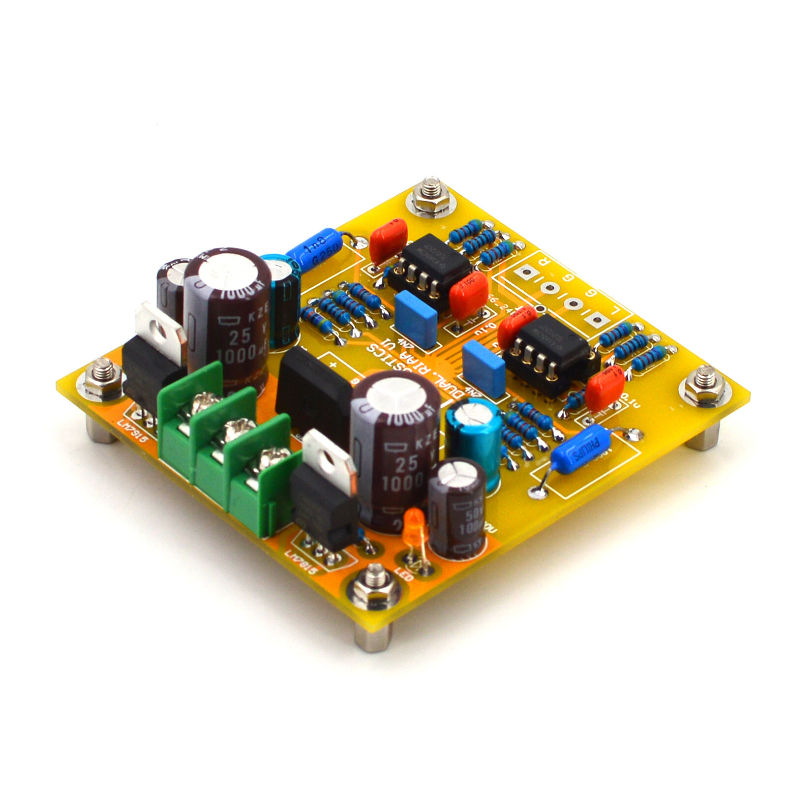 1pc Dual-OP Phono Amplifier(MM) RIAA Finished Board