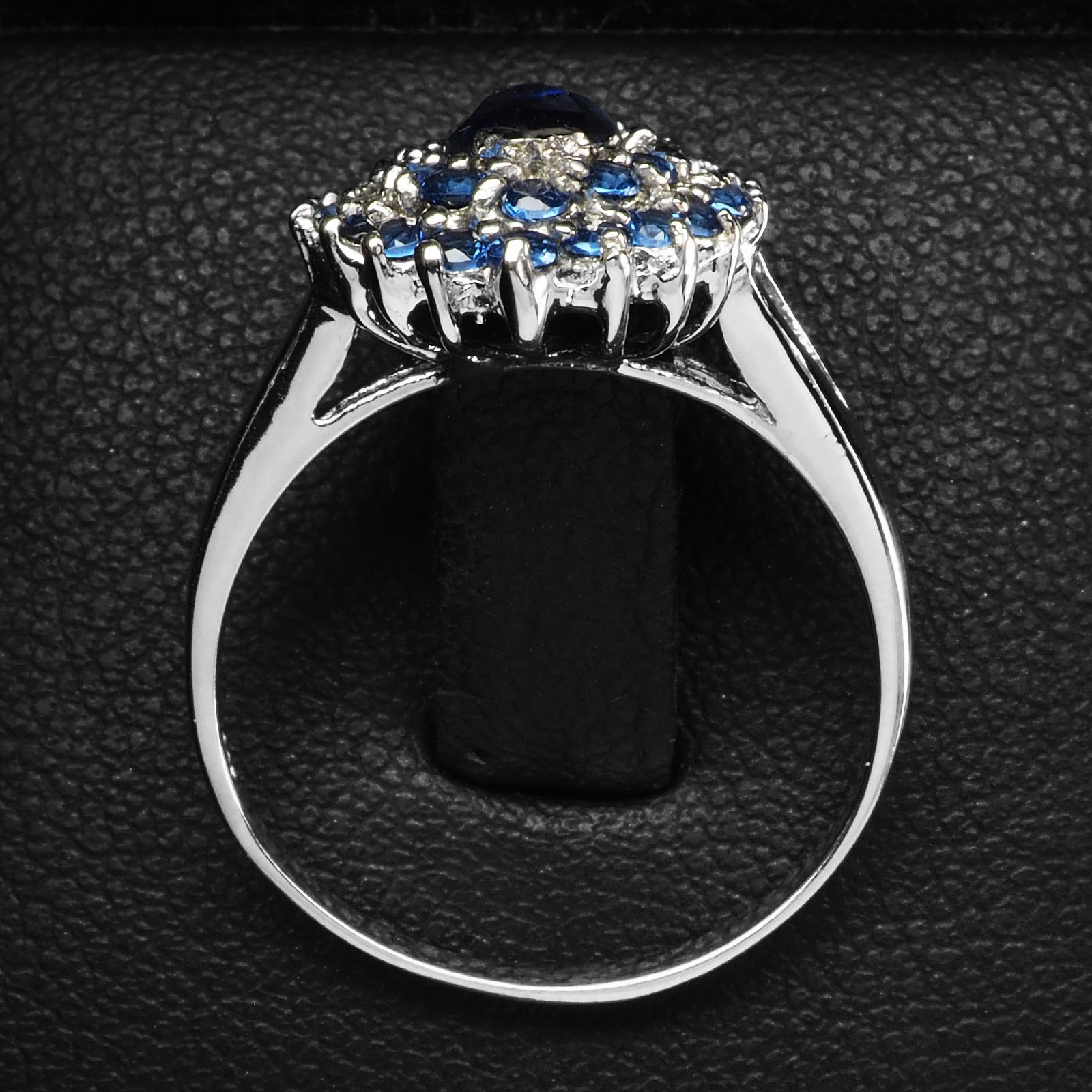 Alluring Royal Blue Sapphire Marquise 2.10Ct 925 Sterling Silver Handmade Rings