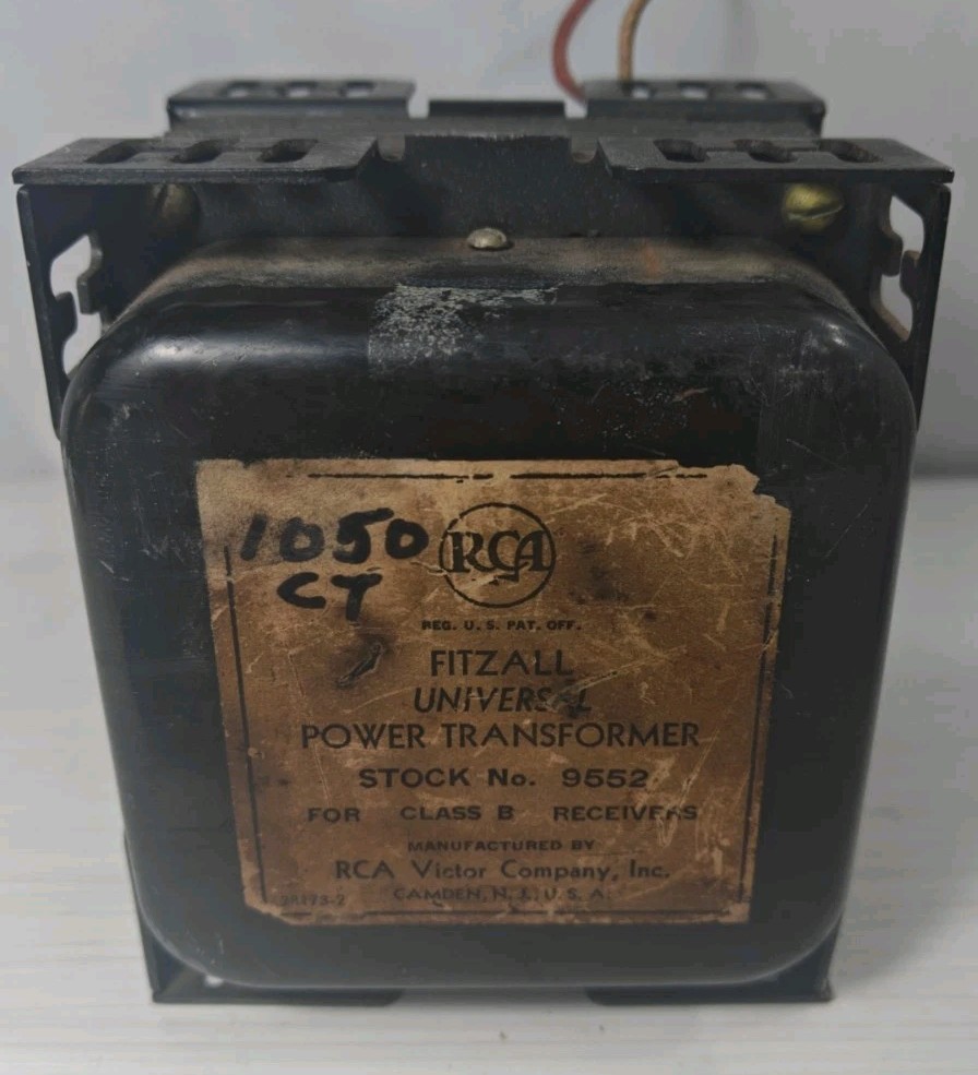 Vintage 1930s RCA Fitzall Universal Power Transformer #9552