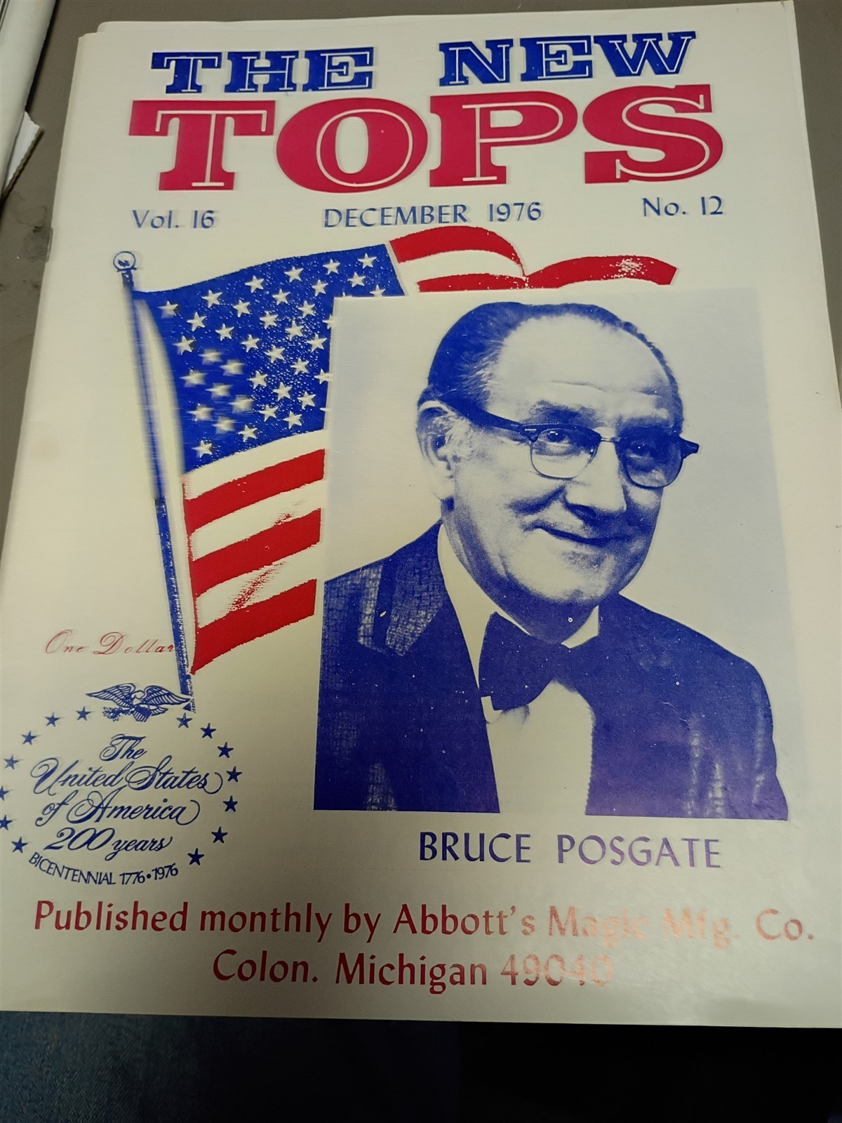 Bruce Posgate The New Tops Magazine December 1976 Abbott's Publication