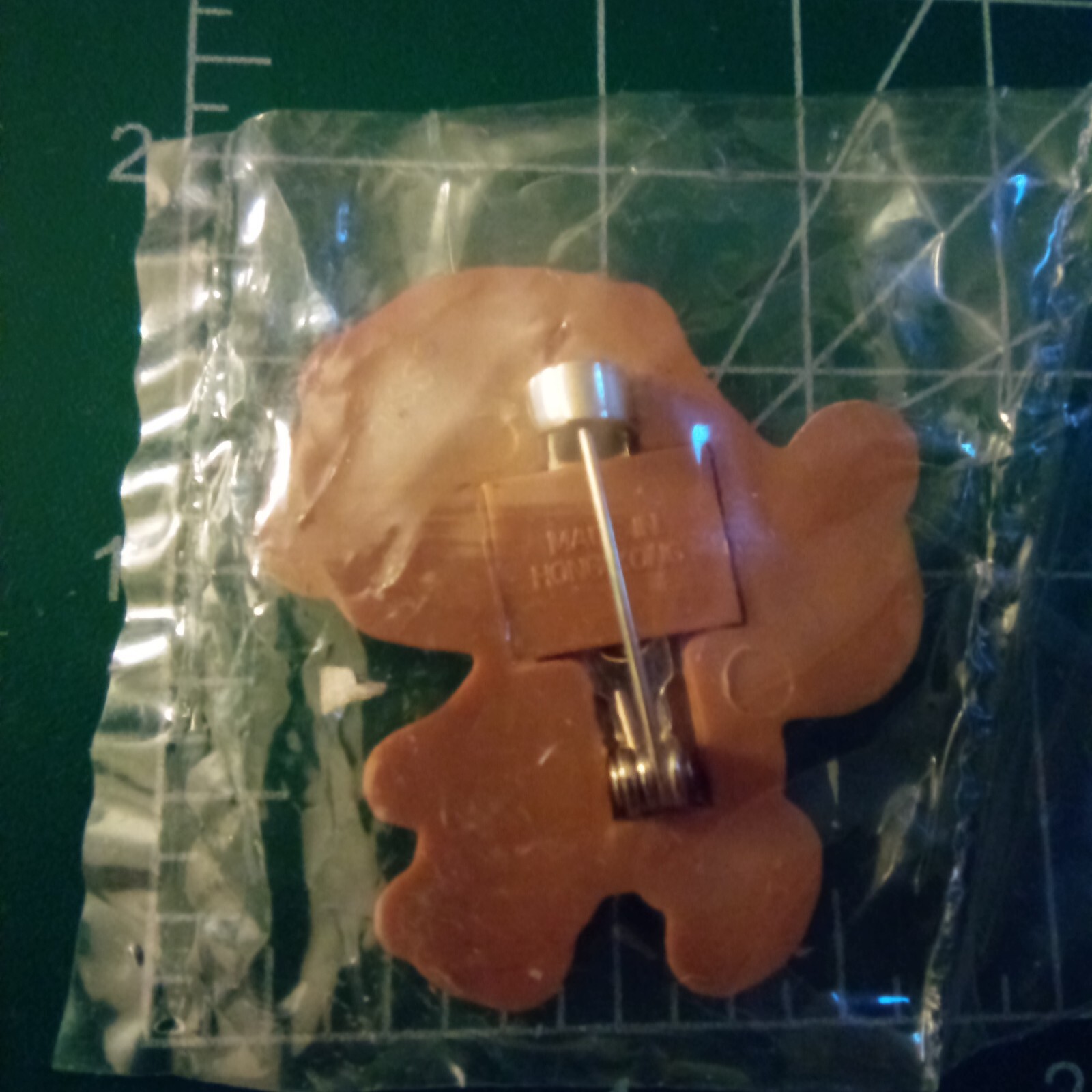 Russ Plastic Christmas Bear Pin