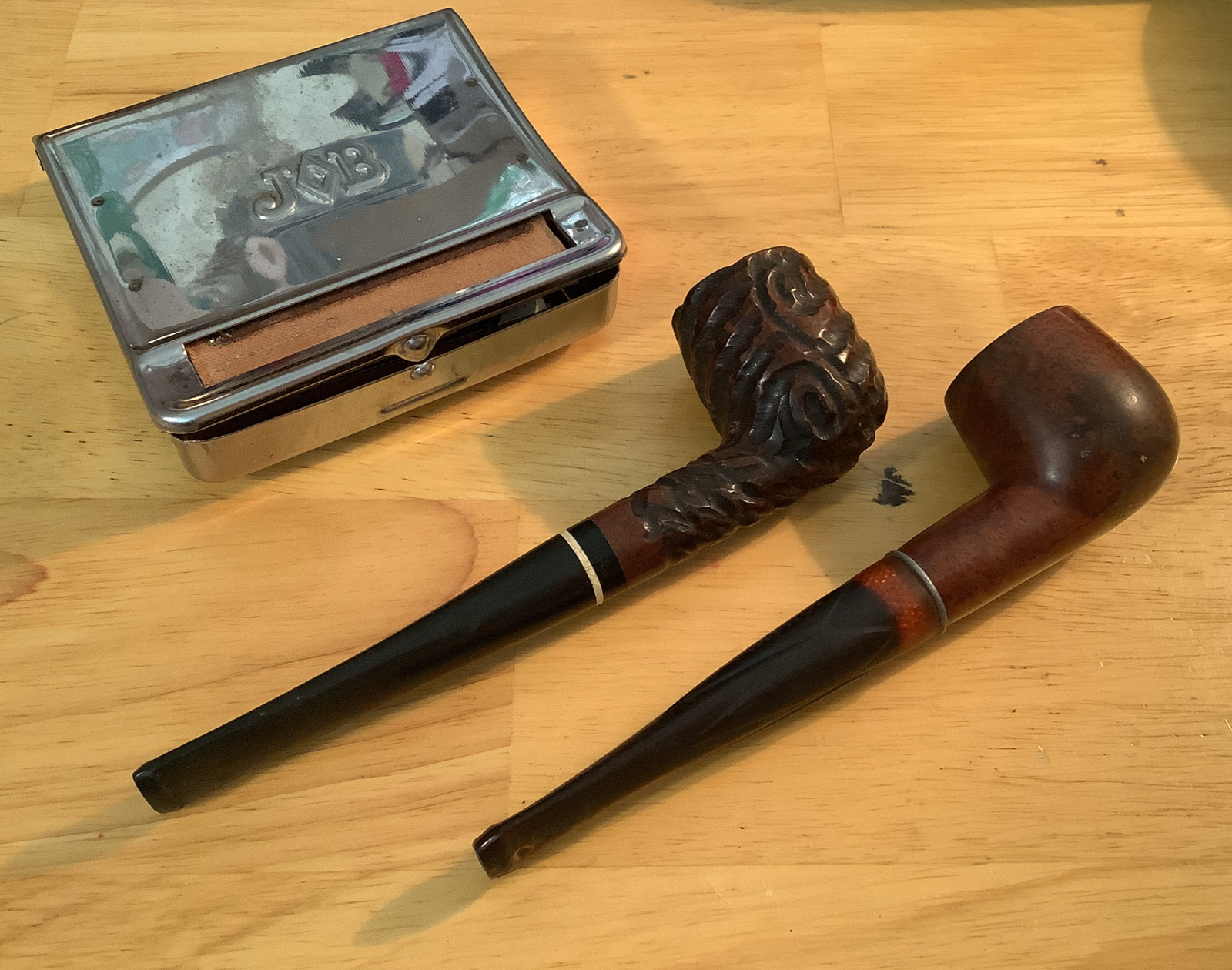 Vintage Pipes & Rolling Machine