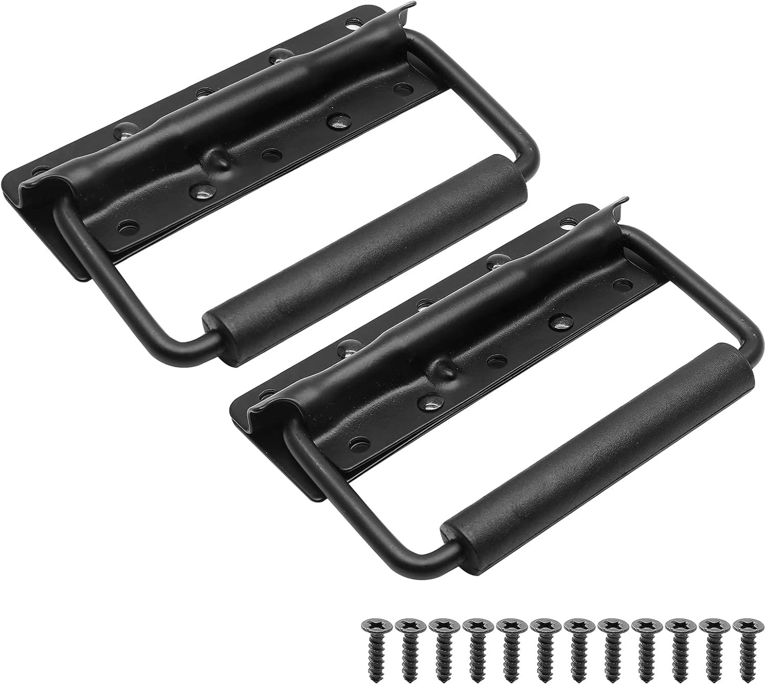 2Pcs Surface Mount Spring Loaded Speaker Case Handles, 5" X 3" 304 Stainless Ste
