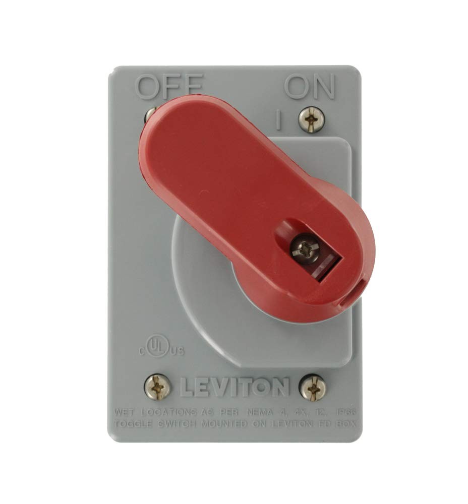 Wetguard Watertight Toggle Switch Cover, IP66, NEMA 4 & 4X, COVER-GS, Gray