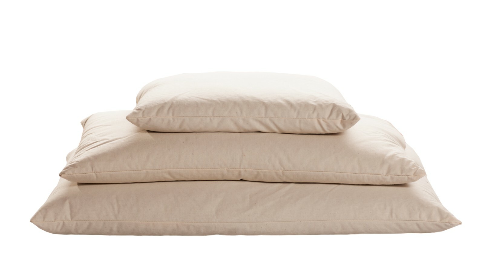Pack of 2 MERINO WOOL PILLOWS BED PILLOW PURE WOOL FILLING ORGANIC COTTON COVER