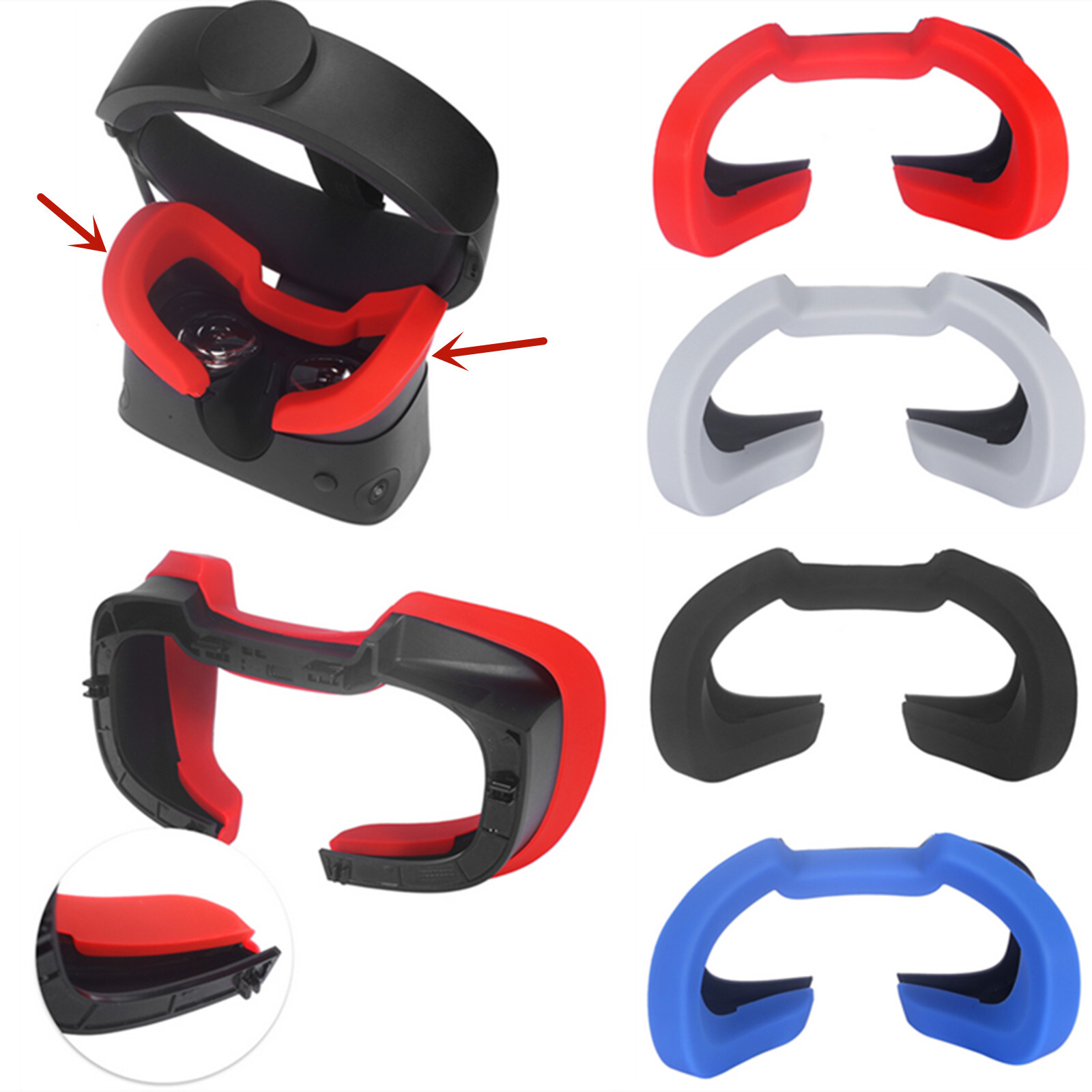 For Rift S VR Headset Parts Eye Mask Breathable Blackout Eye Cover Pad