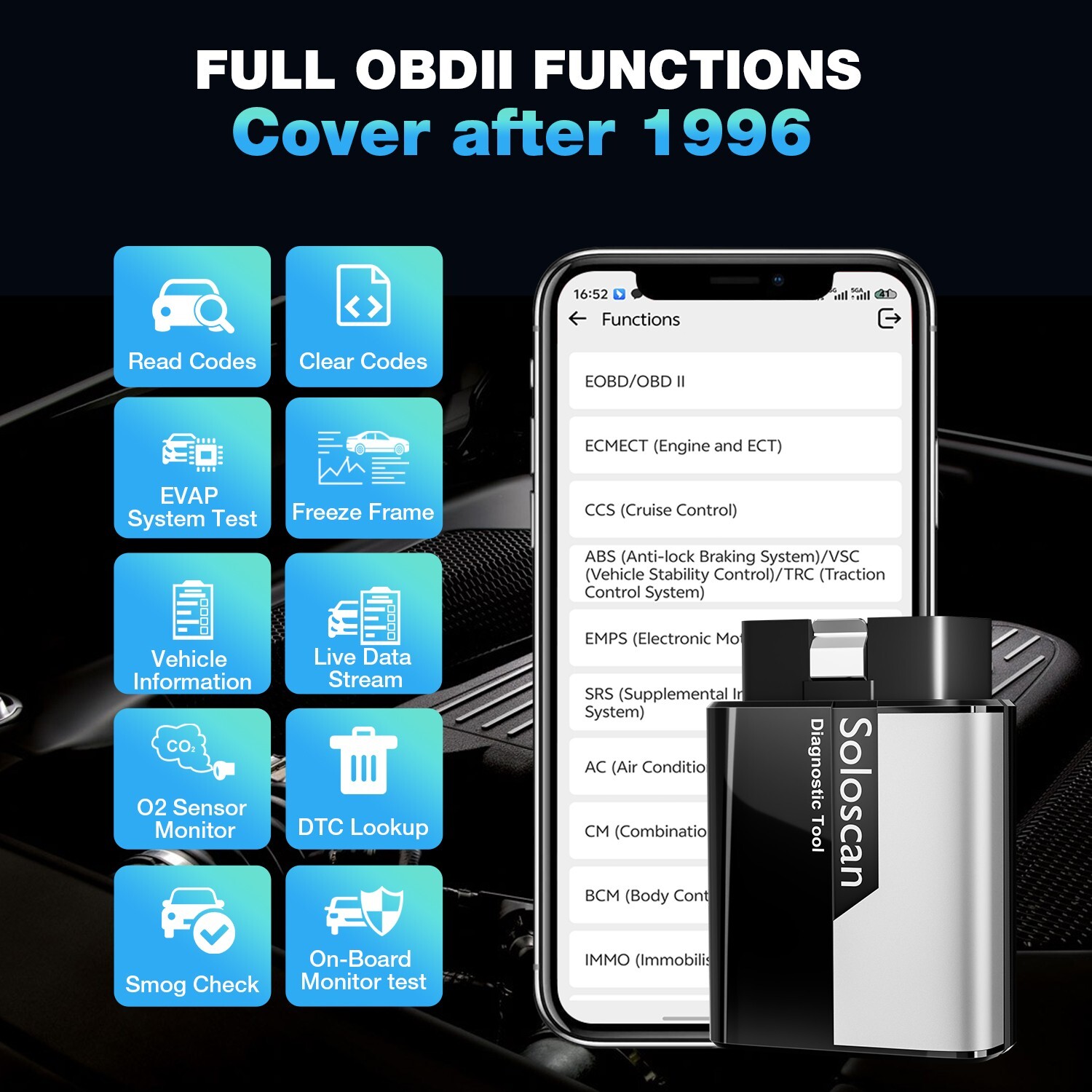 Kingbolen Soloscan For Mercedes-Benz Scanner OBD2 Car Diagnostic Coding Tool