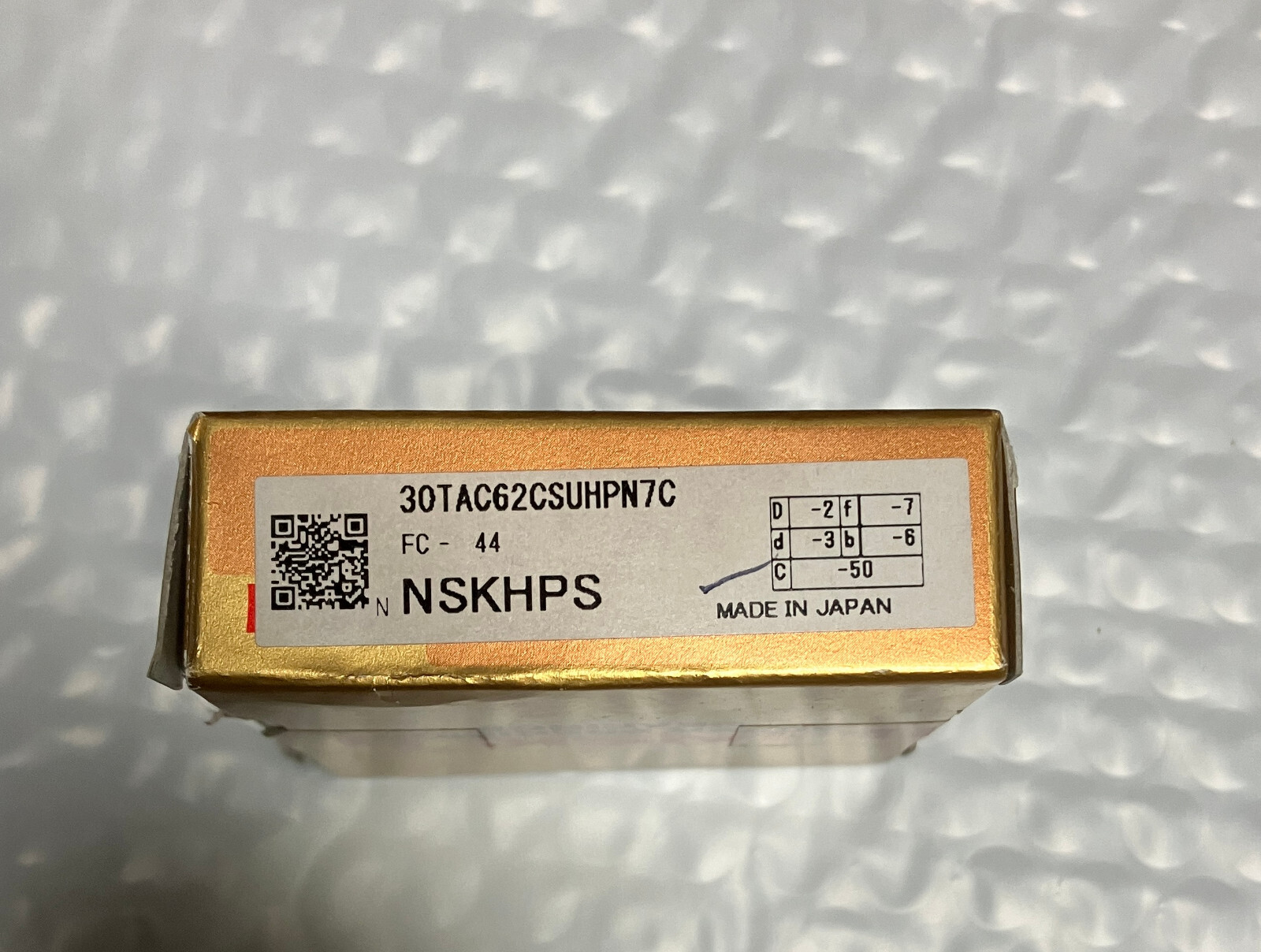 NSK 30TAC62CSUHPN7C Super Precision Ball Screw Support Bearing HPS Made in Japan