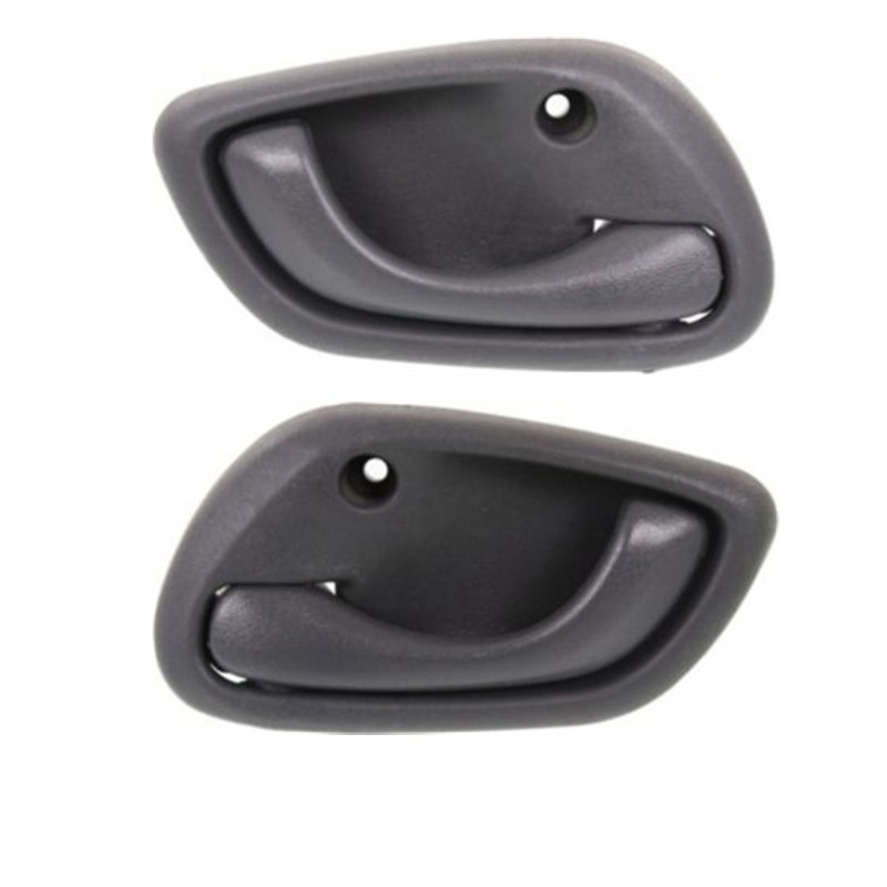 Interior Door Handle For 99-2004 Chevrolet Tracker Set of 2 Front Gray Plastic