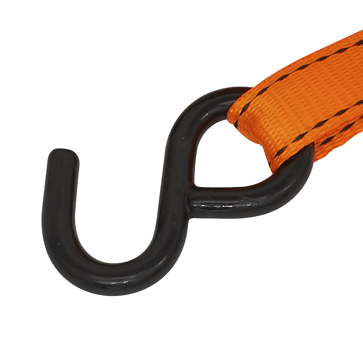 Sealey Ratchet Strap 25mm x 5m Polyester Webbing S-Hook With Corner TD0635S