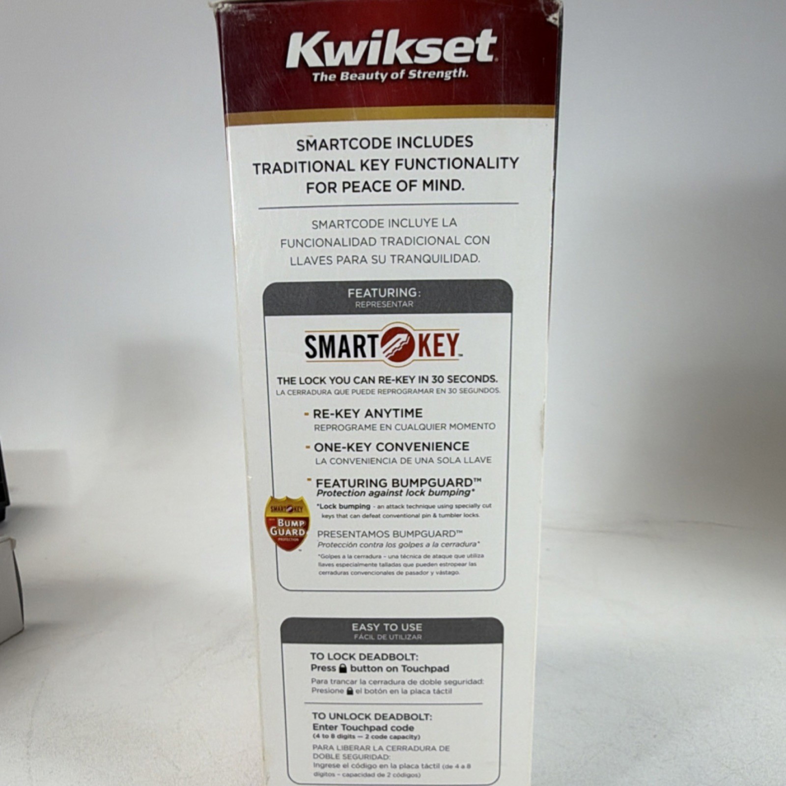 Kwikset SmartCode Silver Satin Keyless Touchpad Deadbolt Lock Front Door