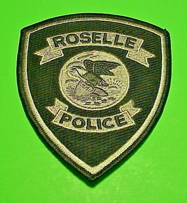 ROSELLE  ILLINOIS  IL  SUBDUED 4 1/2"  POLICE PATCH  FREE SHIPPING!!!