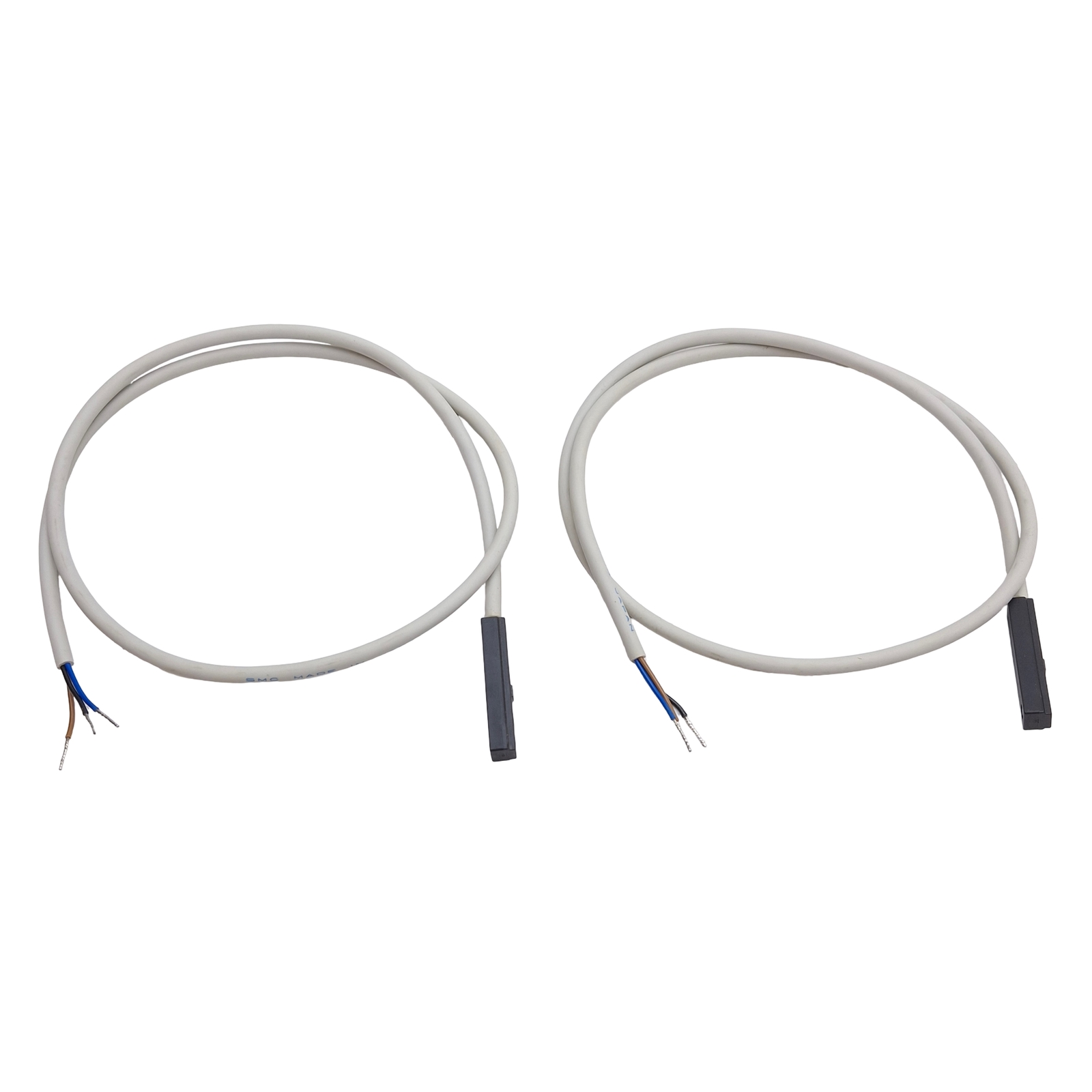 Lot of 2 SMC D-Y59A Solid State Auto Switch Sensor, NPN, 24VDC, 3-Wire, 0.5m