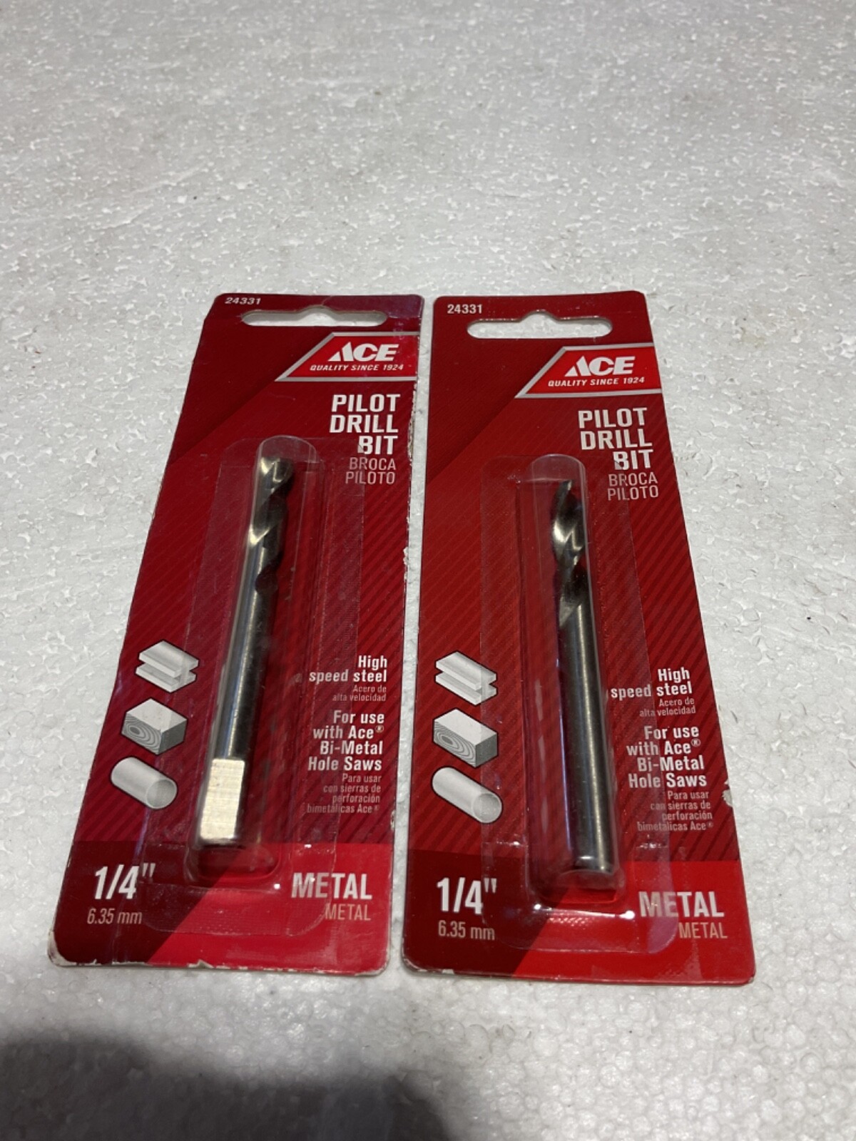 ACE HARDWARE #24331 HOLE SAW PILOT DRILL BITS BRAND NEW IN SEALED PACKAGES