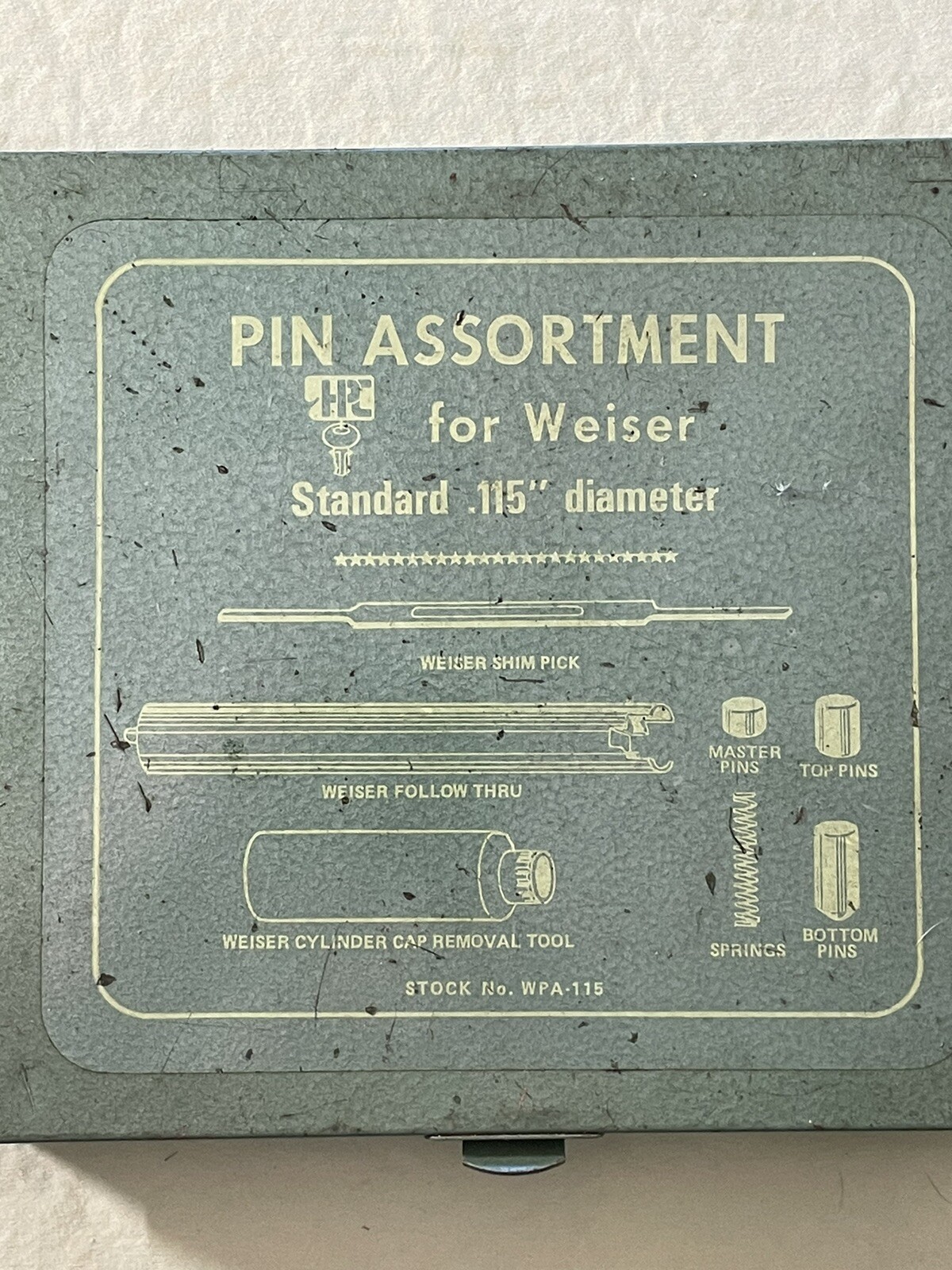 Pin Assortment For Weiser  Standard .115 Diameter In Metal Box Locksmith Tools