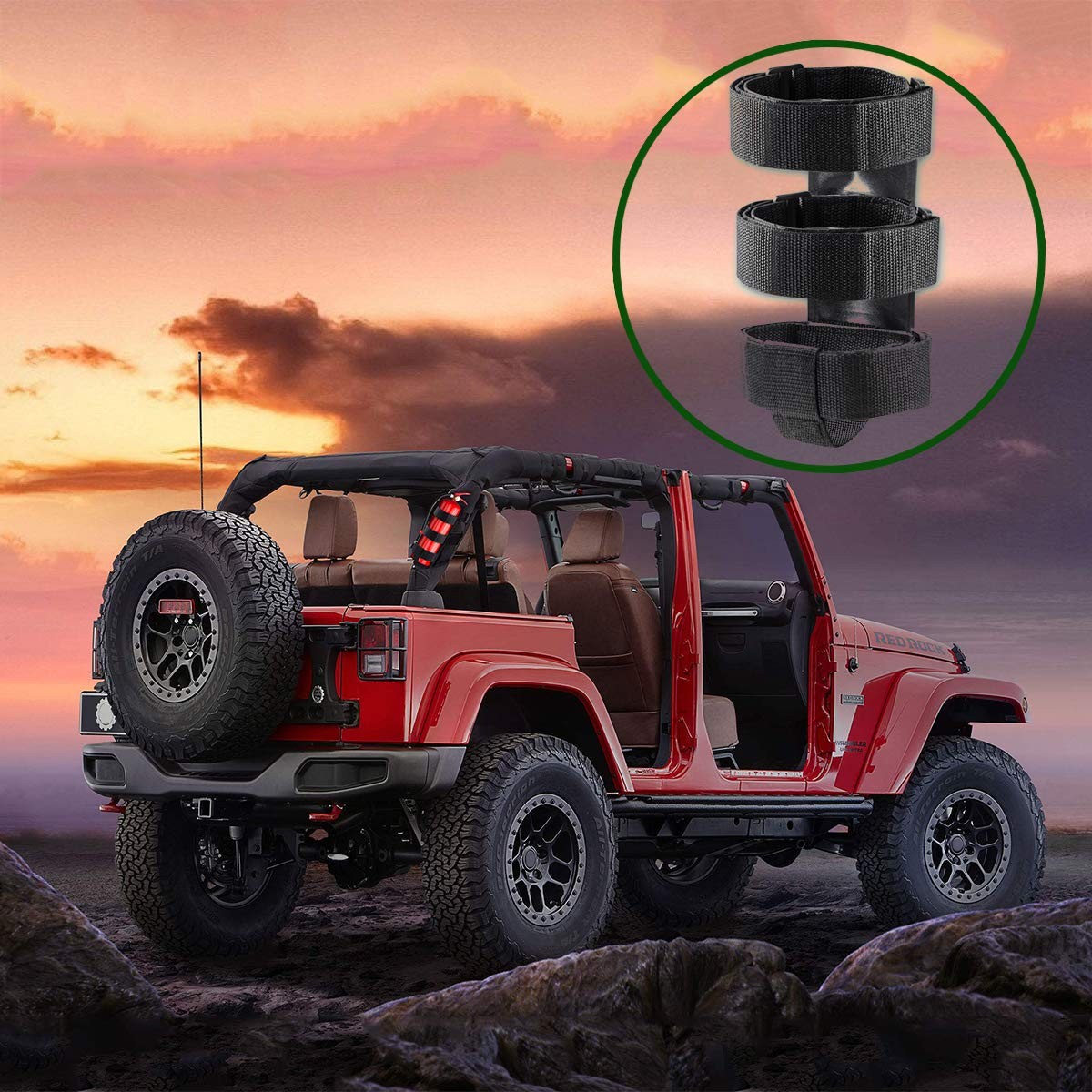 Fire Extinguisher Mount for Roll Bars Adjustable Secure Easy 1 Min Install with