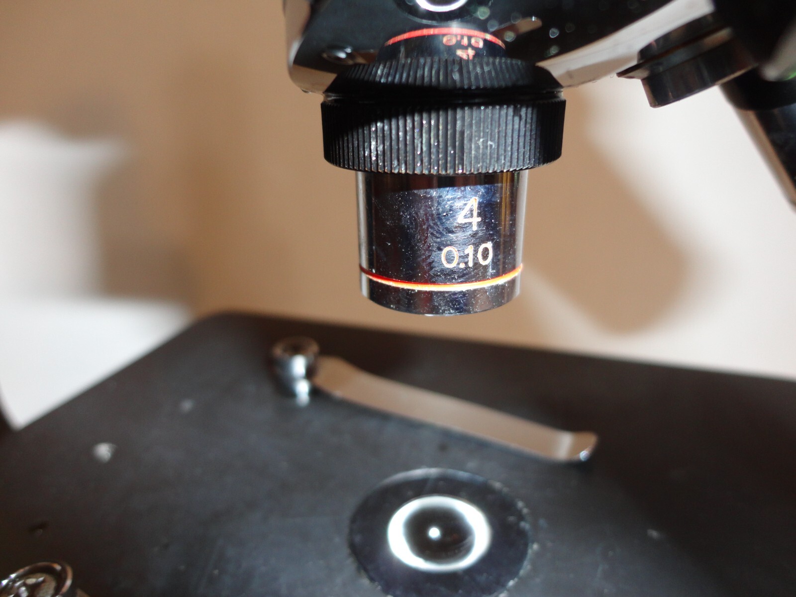 Vtg. Wolfe Microscope, No. 912209, 3 Objective Lenses 4 ,10, 45 W/working Light