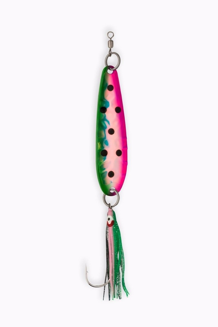 Salmon Spoon McOmie's 4"  "Watermelon" Glow Spoon w/Hoochie