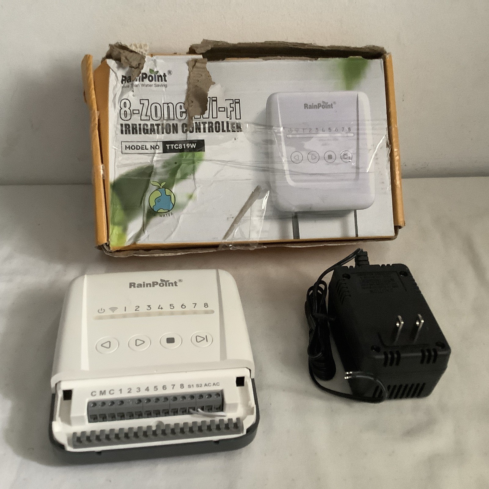 Rainpoint 8-Zone Wi-Fi Irrigation Controller TTC819W UNTESTED