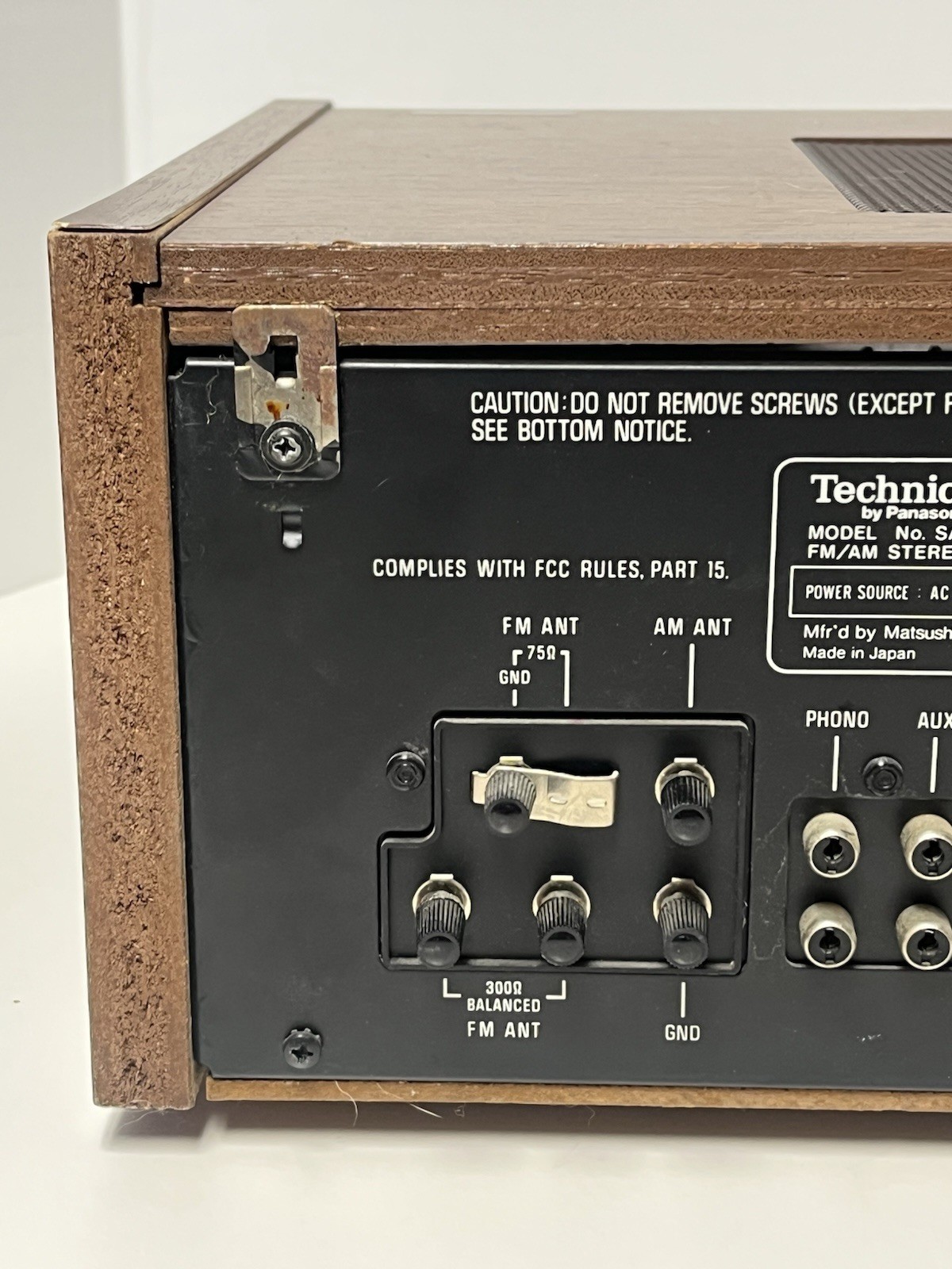 TECHNICS SA-400 STEREO FM-AM STEREO RECEIVER WORKS READ