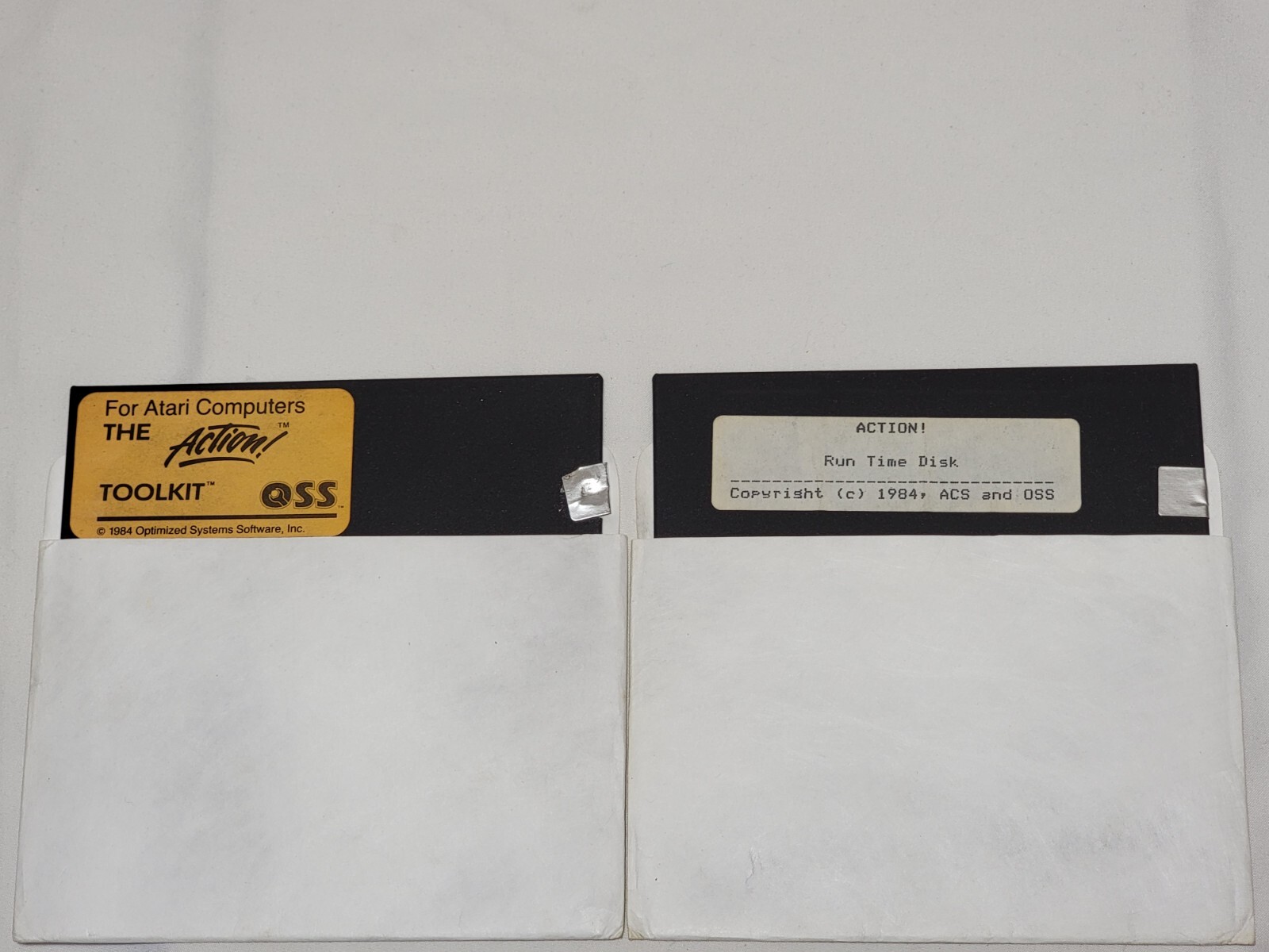 Action Atari 400 800 OSS Programming Language w/ Toolkit Run Time Disk + Manuals