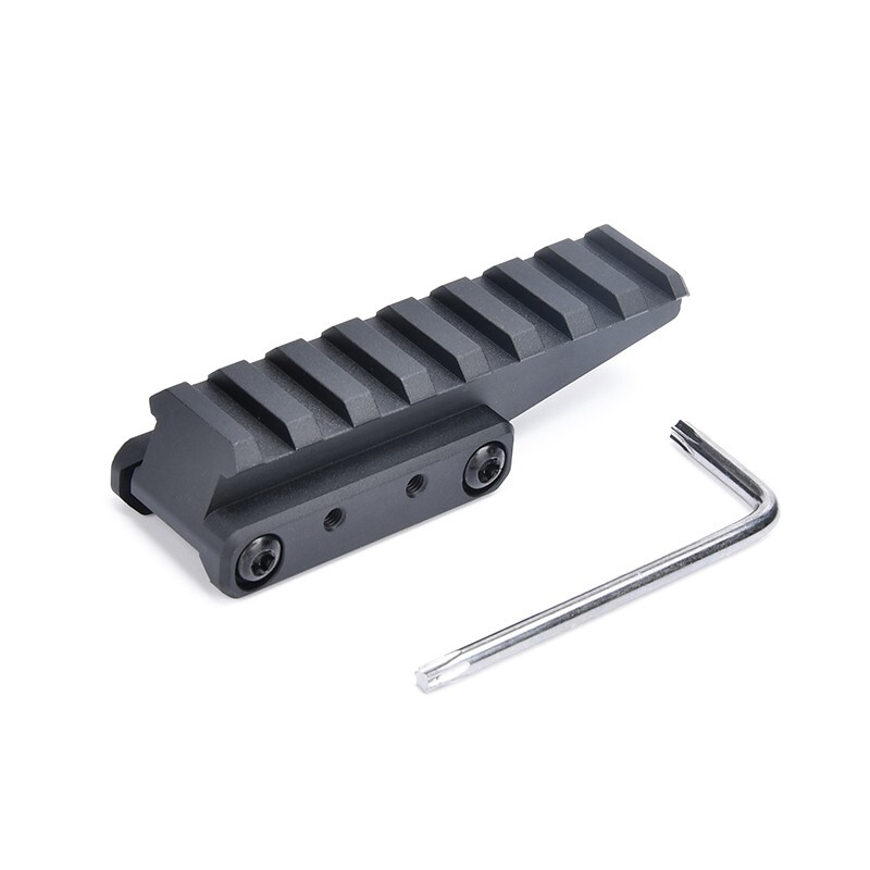 Metal FAST Optic Mount Riser 8 slots 20mm Picatinny Rail Red Dot Sight Base
