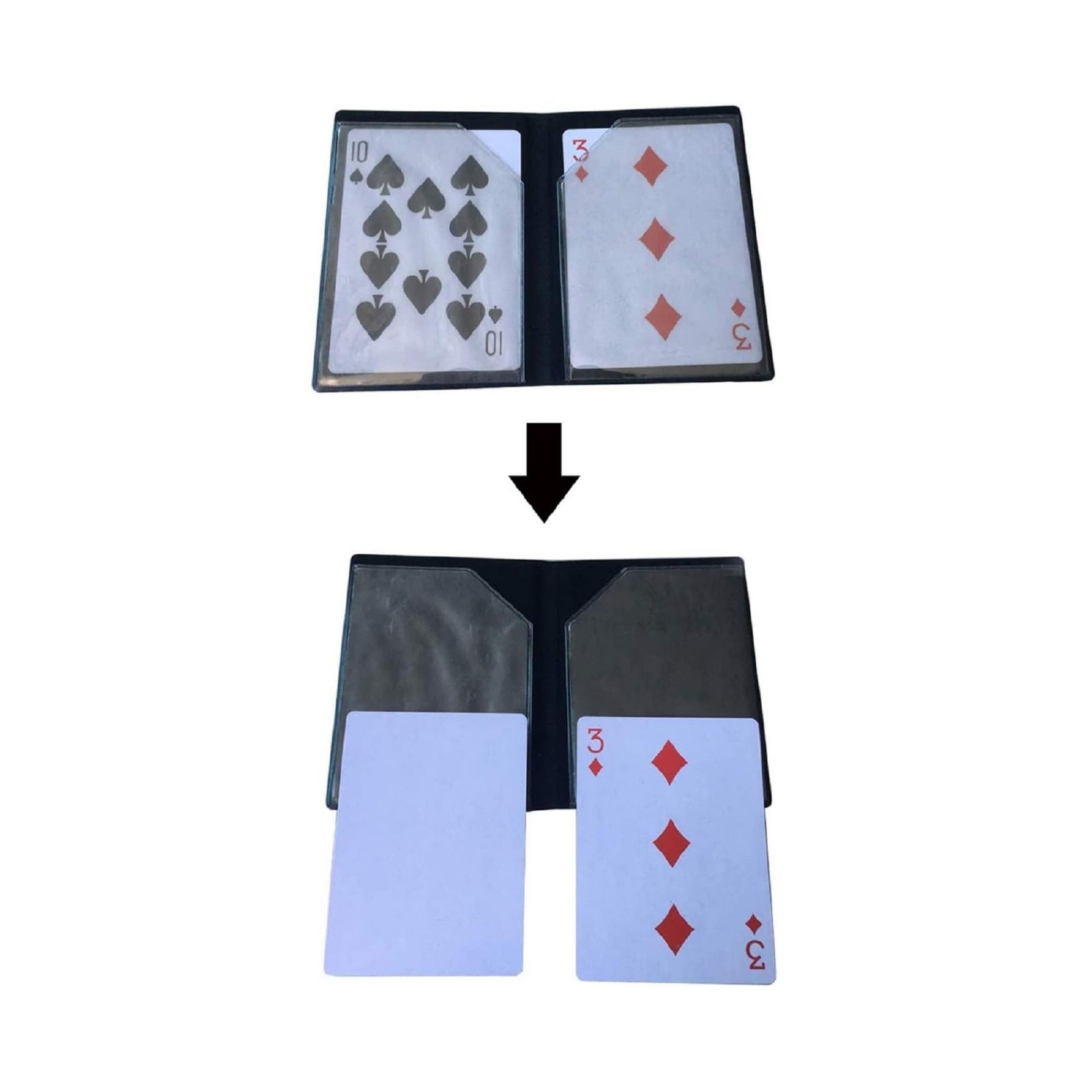 AIMOFAMAG Optical Wallet Card Magic Trick | Close Up Street Multicolored