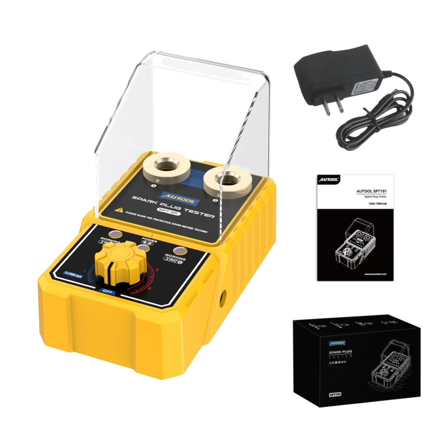 Car Spark Plug Tester 110V - Automotive Ignition Analyzer