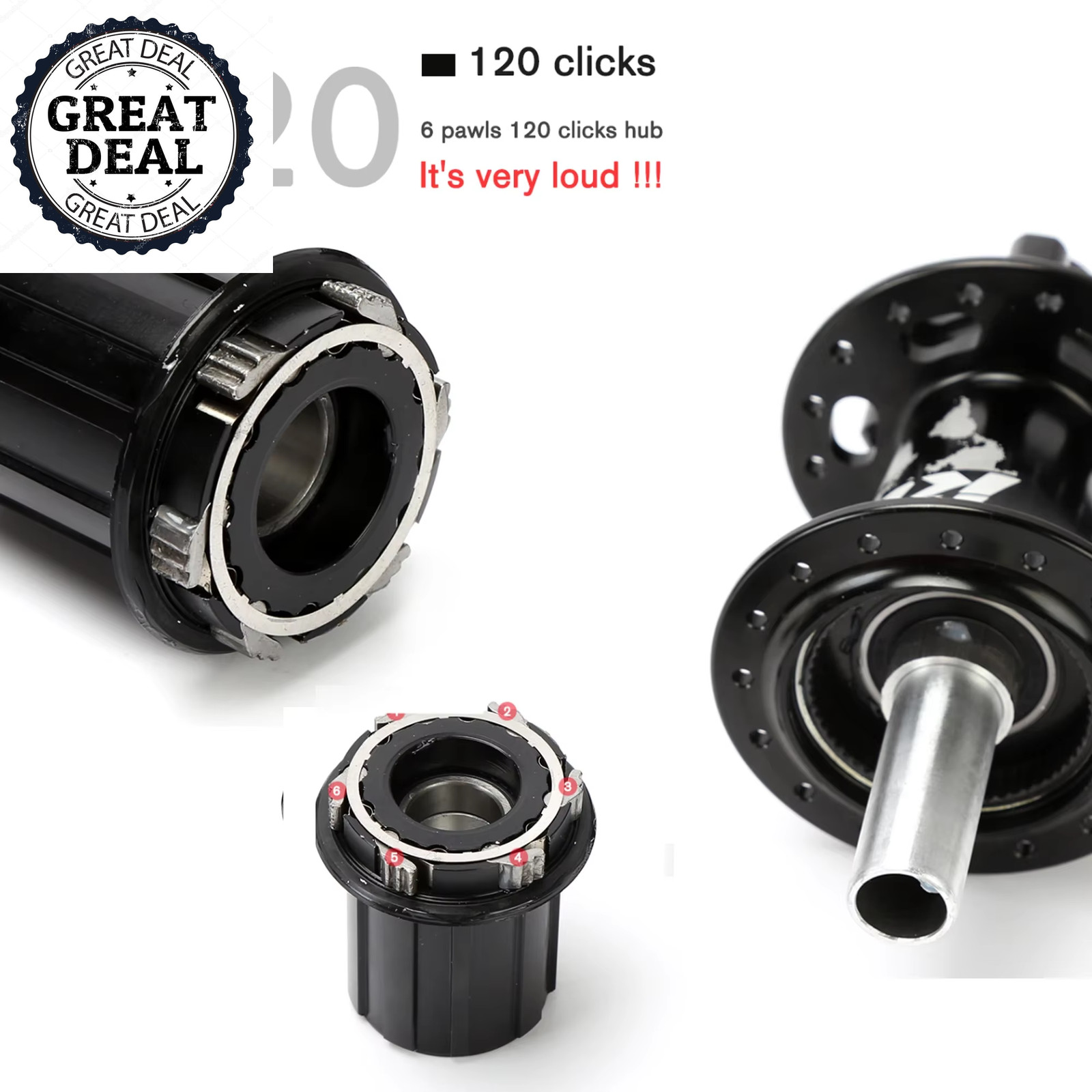 TANKE Hub 6 Bearing Mountain Bike Holes Exchange Disc Brake Bicycle Durable