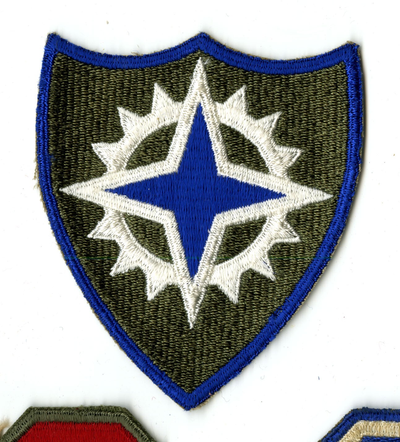 XVI Corps White Back Patch WWII Vintage Europe France Germany