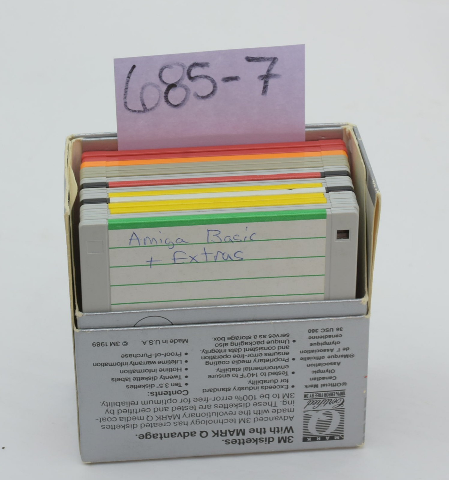 Lot of 14 3.5" Floppy Disk Vintage Amiga Games Programs Software