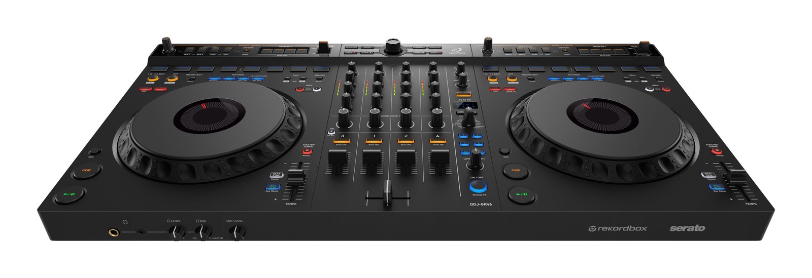 AlphaTheta DDJ-GRV6 DJ controller with EVA Carry Bag + Headphones