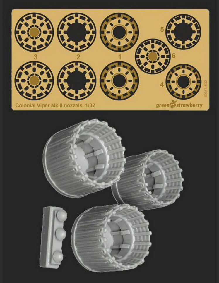 1/32 Colonial Viper Mk.II Main Nozzles for Moebius / Revell kits