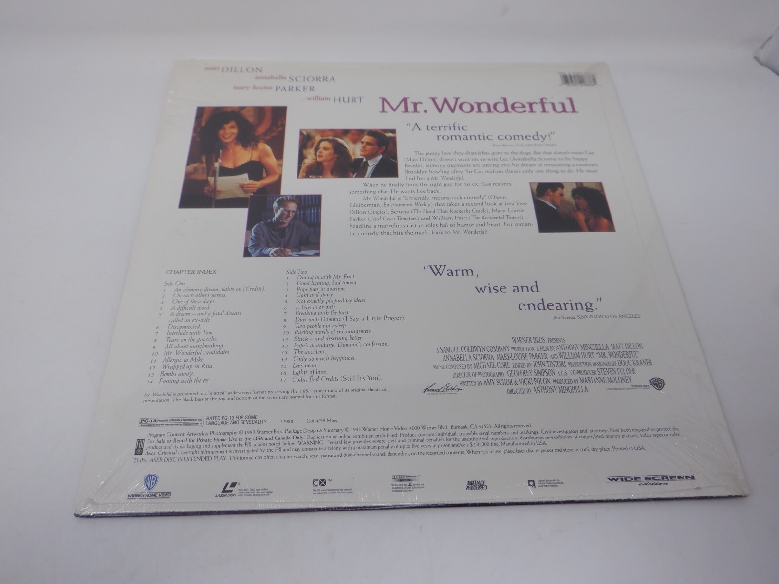 Laserdisc - Mr. Wonderful Widescreen - New Sealed, Excellent Condition