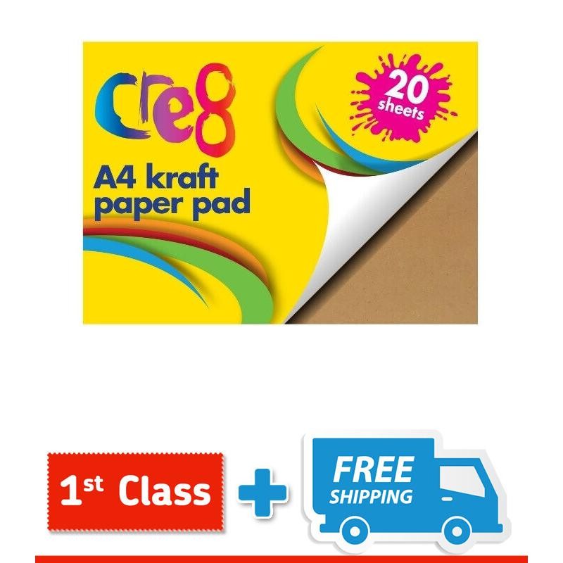 Single A4 Kraft Paper Pad, 20 sheets