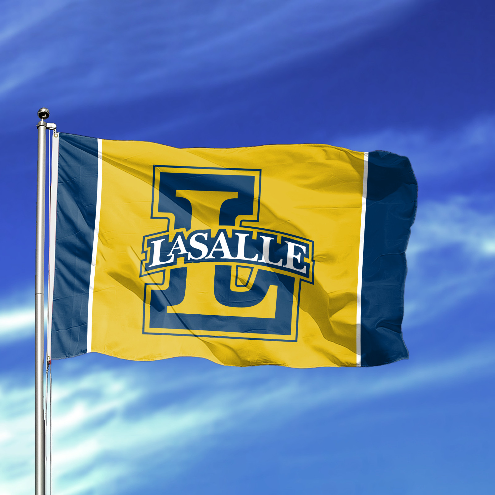 La Salle University LSU Explorers Flag - Nylon & Poly Grommets - Multiple Sizes