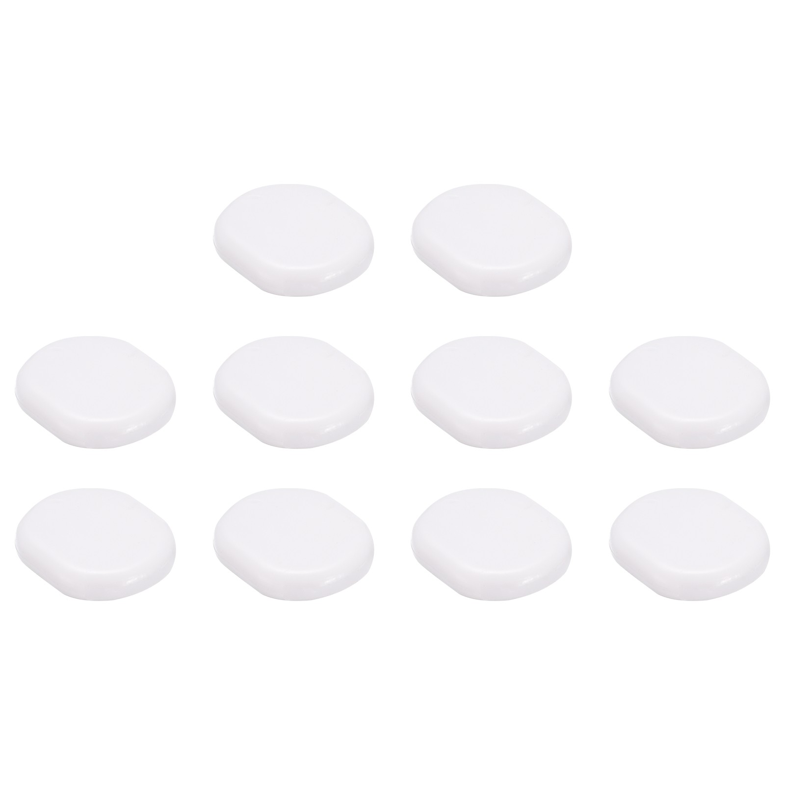 Earring Pads, 50pcs - Silicone Comfort Clip-on Earring Backs (White,15x12mm)