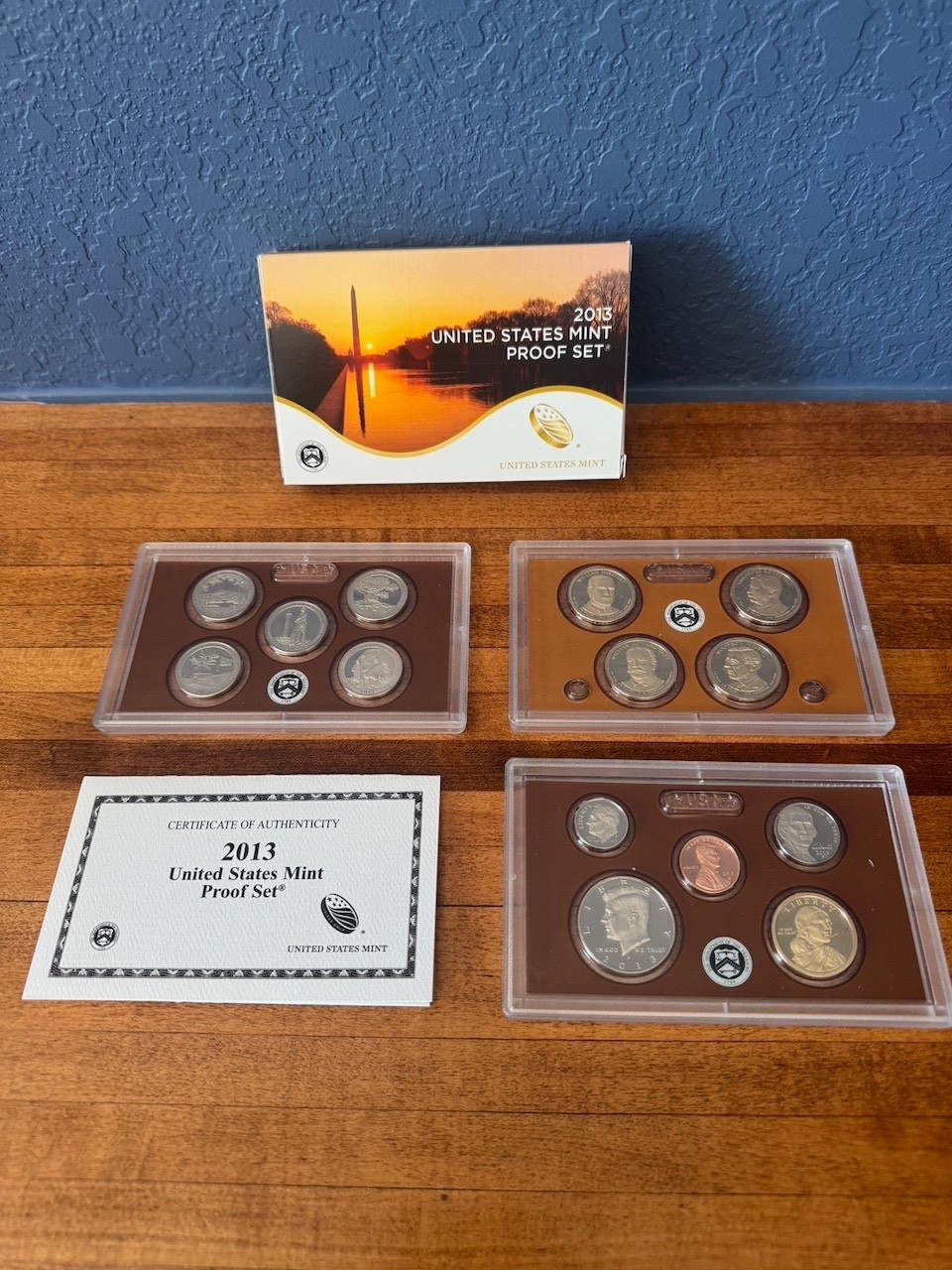 2013 S United States Complete Clad 14 Coin Proof Set in OGP with COA