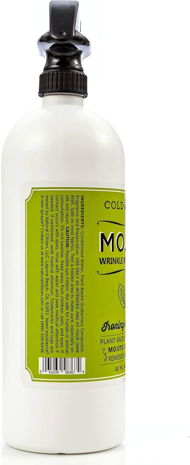 Spray Quitarrugas Ropa 946 ml Aroma Citricos Menta Formula Rapida Vegetal