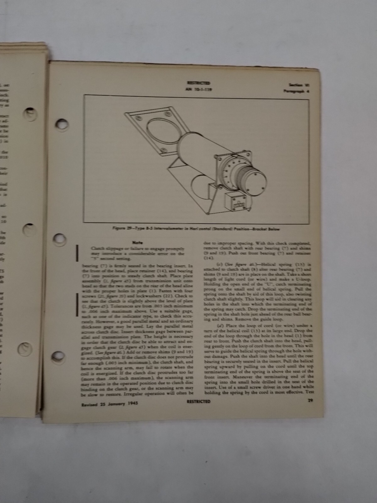 Automatic Electric Co. Intervalometer Type B-5 Handbook of Instructions/Parts