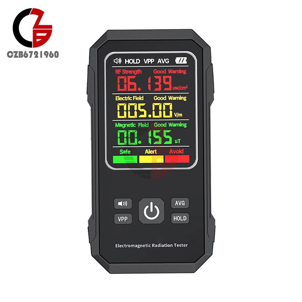 Digital EMF Meter Electromagnetic Field Radiation Detector RF Strength Detection