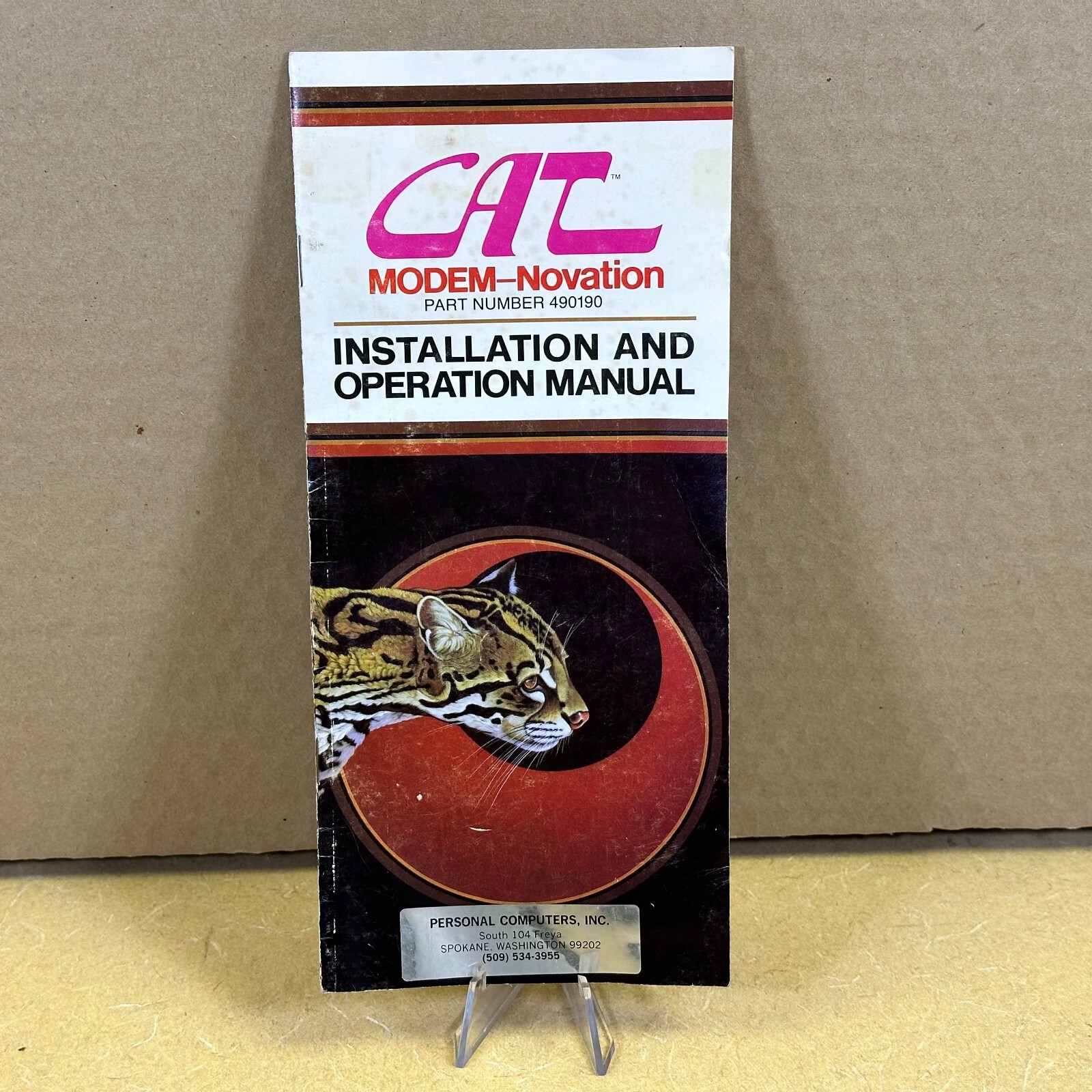 RARE ORIGINAL MANUAL for 1978 Novation CAT Modem used with early Apple Computers
