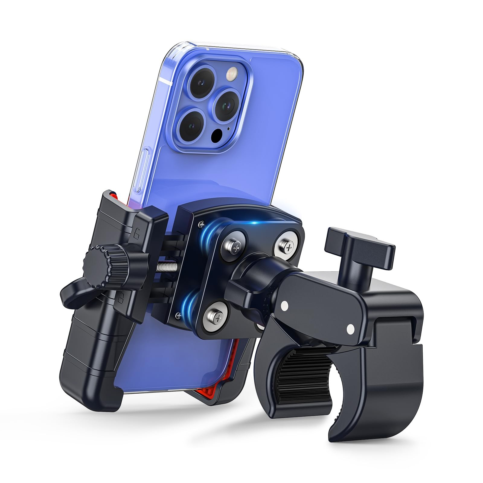 𝟑𝐫𝐝-𝐆𝐞𝐧 Anti Vibration Motorcycle Phone Mount Bike Phone Holder, E-Bike...