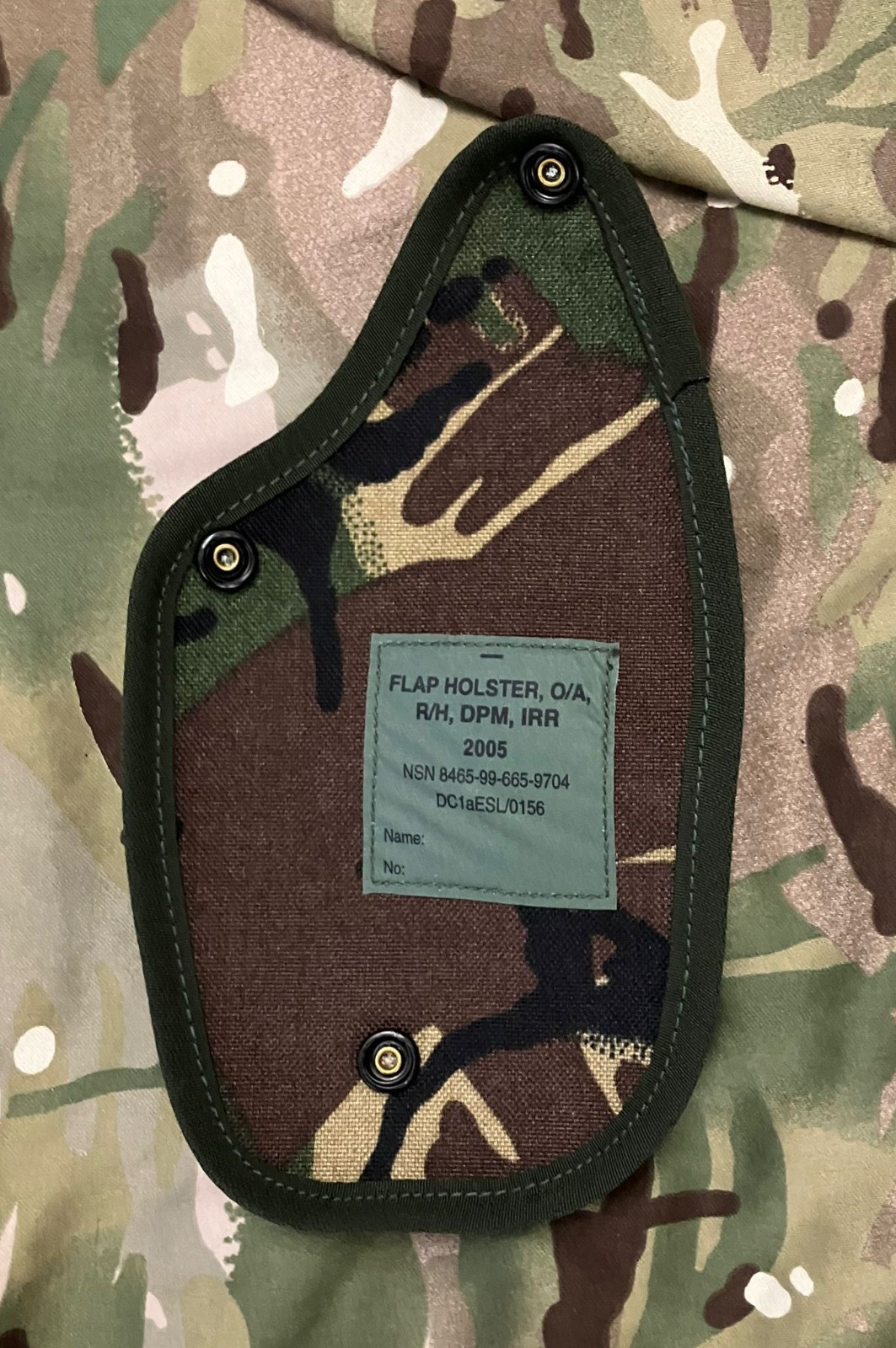 British Army OTHER ARMS HOLSTER FLAP X 1 RH PLCE DPM Woodland Genuine Issue NEW