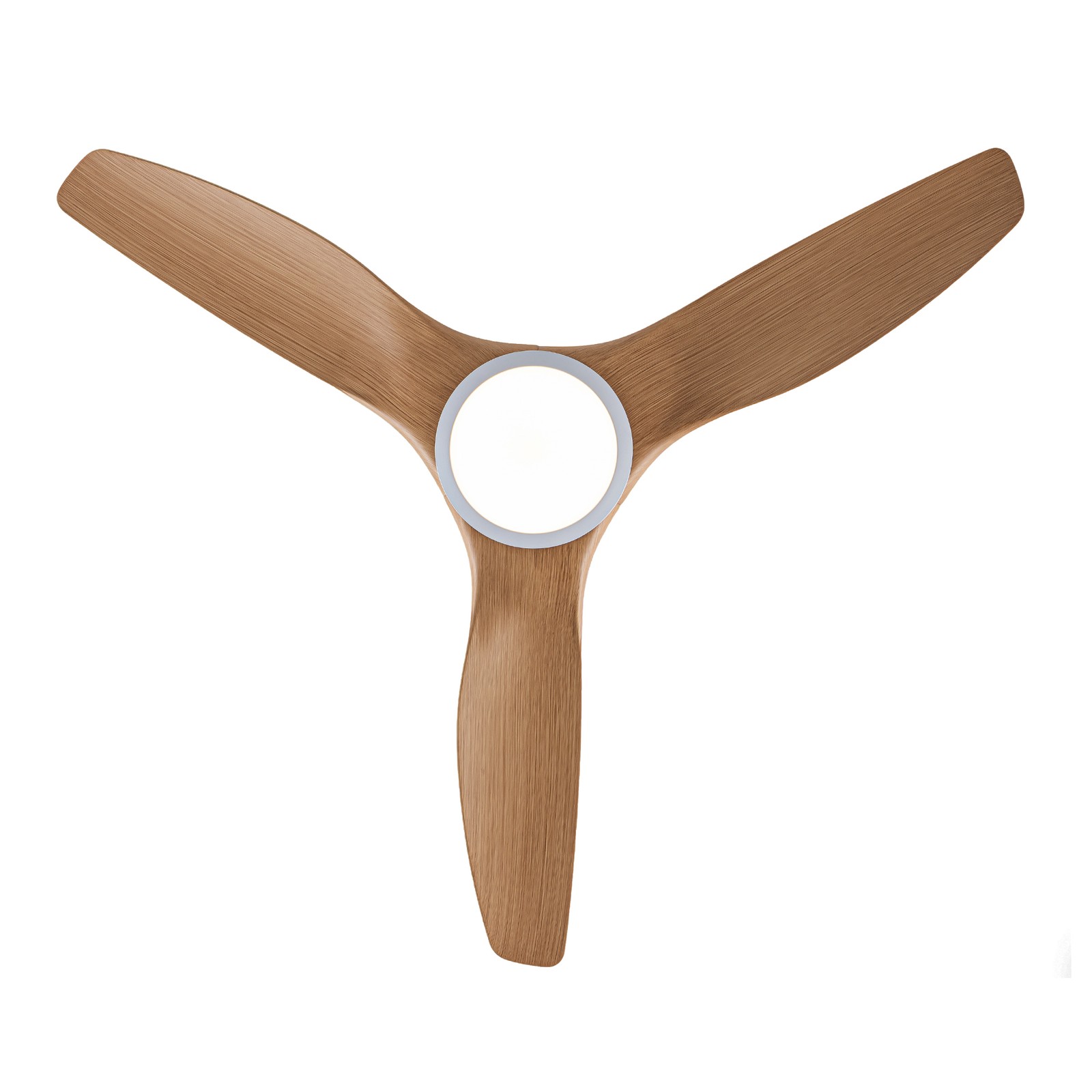 52 Inch ABS Blades Ceiling Fan With Light Kit ( LED Light Source),DC 6 Speed