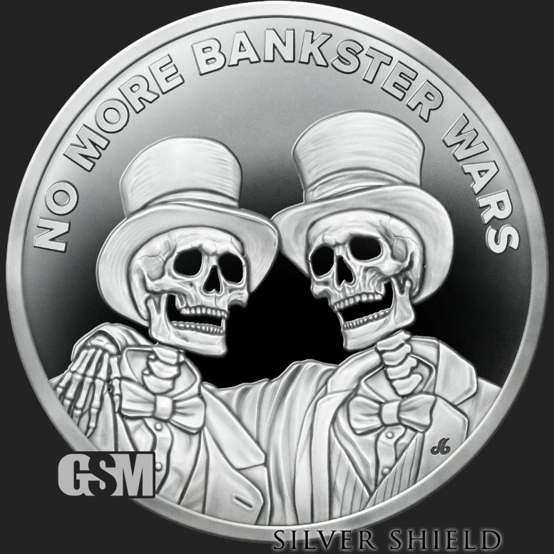 2025 1 oz Proof No More Bankster Wars - Death of the Dollar #48  - COA 53