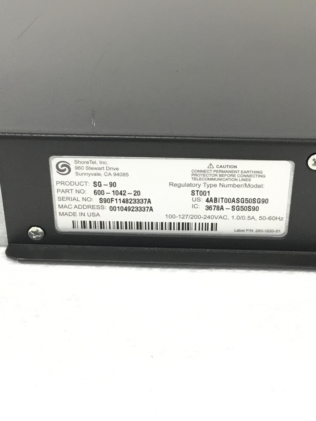 Lor of 3 Shoretel Shoregear 90 ST001 PN 600-1042-20 Voice Switch 2 Lan Maint